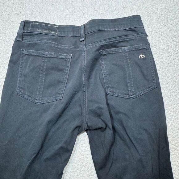 Rag & Bone Jeans Women 28x30 Black Mid Plush Skinny Stretch Twill Legging Casual - Picture 3 of 16